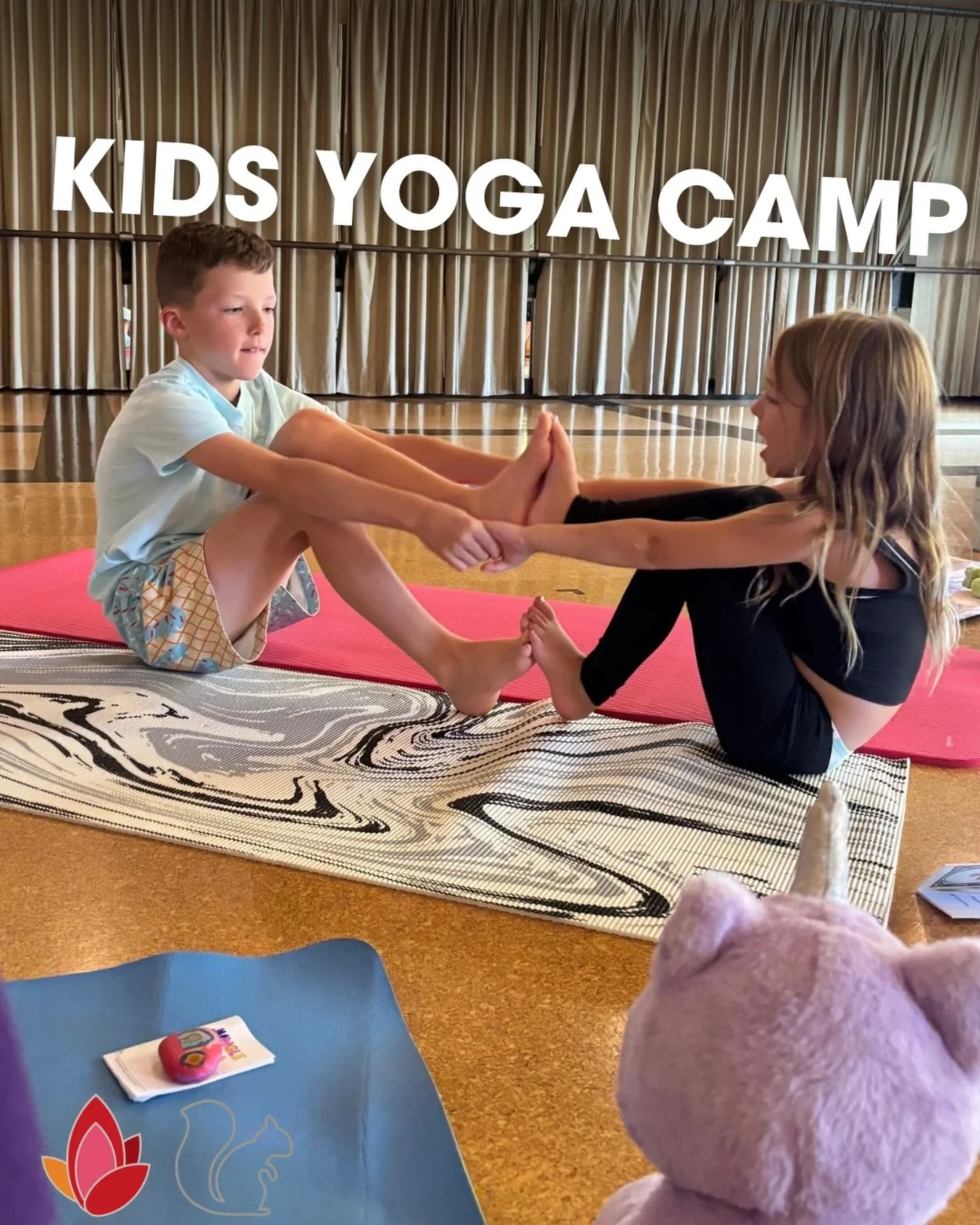Kids Yoga Camp with @yogasquirrelkids turns movement and mindfulness into a new adventure each day with a mix of yoga, imaginative play, breathing games, music, and just enough wiggle room for silliness. They'll leave with better focus, more confiden