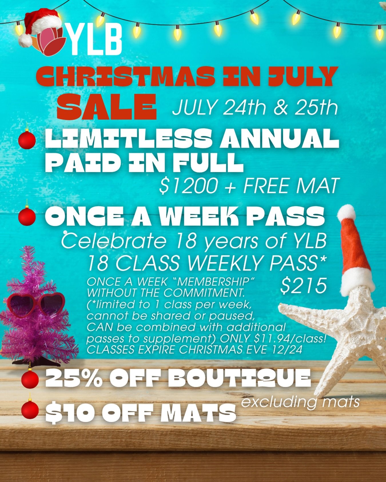 Ho Ho Ho? More like Whoa Whoa Whoa! 🎅🏻

If you have been thinking of:
a) coming more consistently 
&amp;/or b) paying less per class - now&rsquo;s the time to lock in. 

This will be the only sale before Black Friday - so get your holiday deals ear