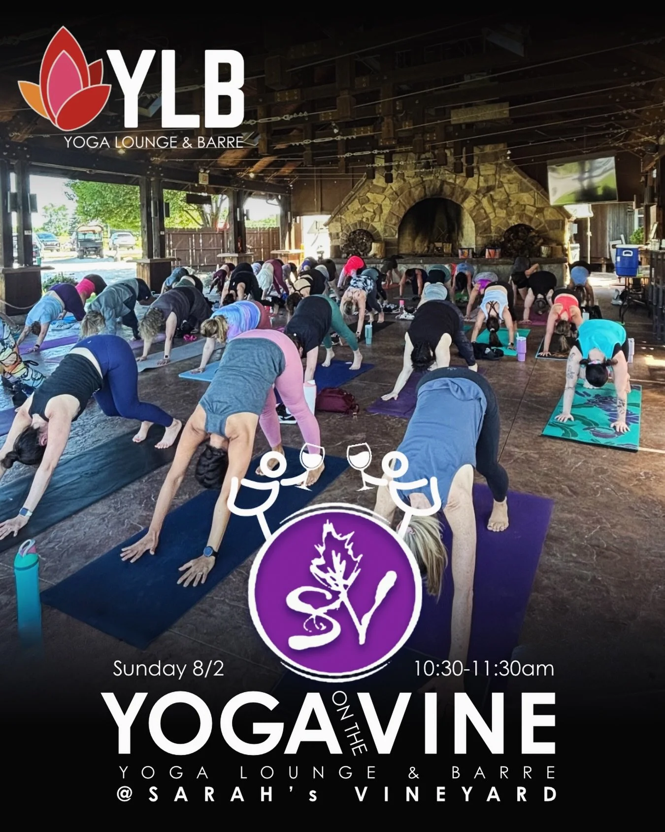 Only 2 more chances to flow at Sarah's Vineyard for the season and THIS Sunday is one of them! 

Wine down the weekend with the @yogabestieweirdos. Perfect weather for some Sunday sips @svwine. 🍷🧘&zwj;♀️