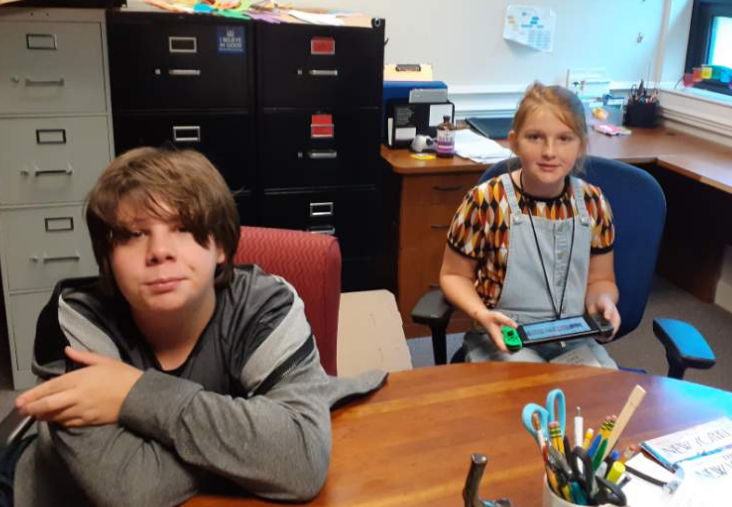 Seth and Cora bonding over the Nintendo Switch.