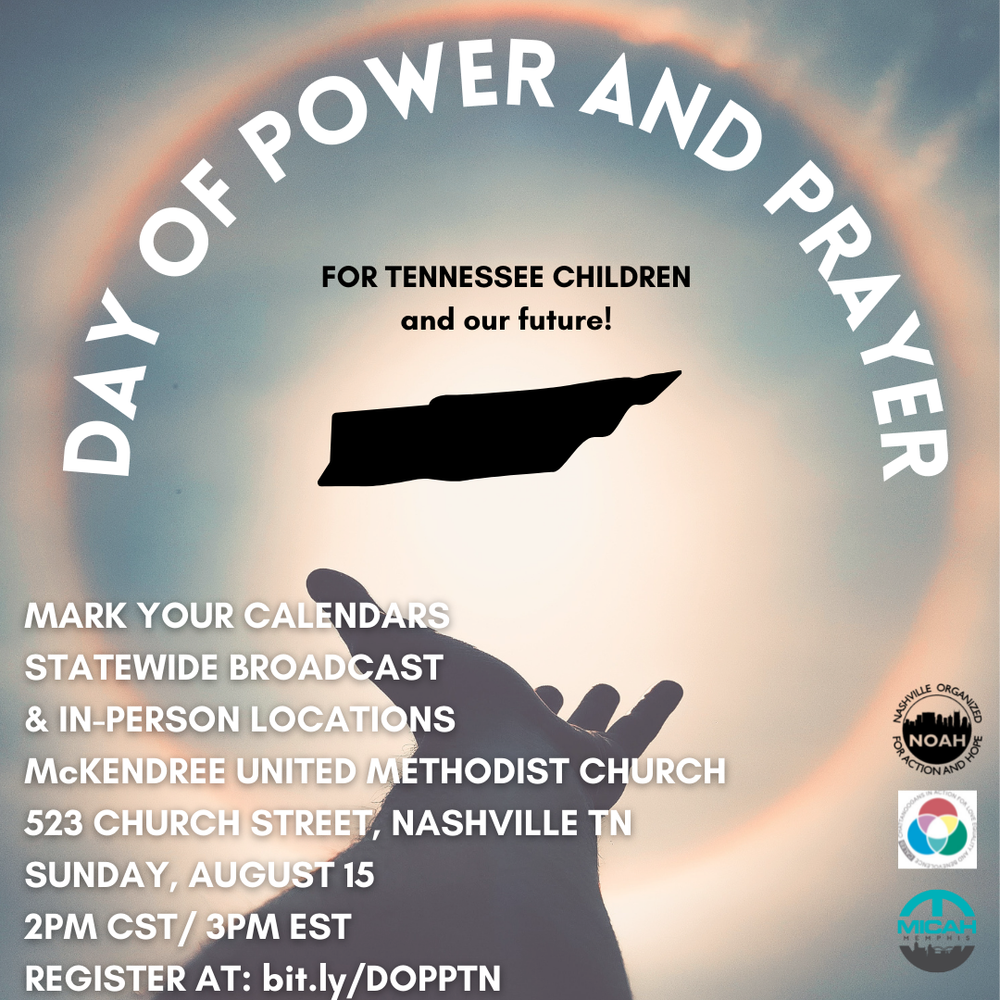 Sunday, Aug. 15, 2021, 2:00Pm: Major Noah Action For Tennessee's Students: Day Of Power And Prayer — Greater Nashville Uu