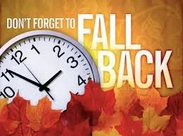 Sun. Nov. 3: End of Daylight Savings Time, Turn Back Your Clocks!