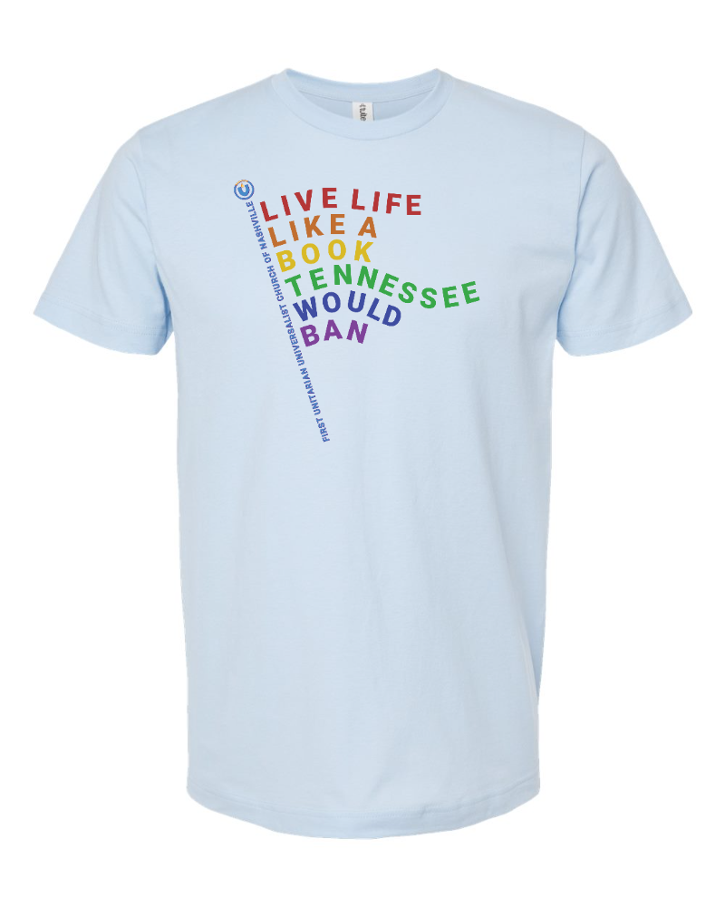 FUUN “Live Life like a Book Tennessee Would Ban” Pride Shirts Available to Order