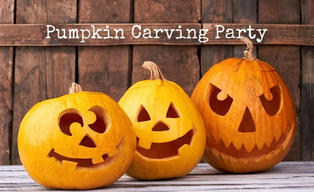 Sat., Oct. 25, 6 - 9 PM: Pumpkin Carving Party
