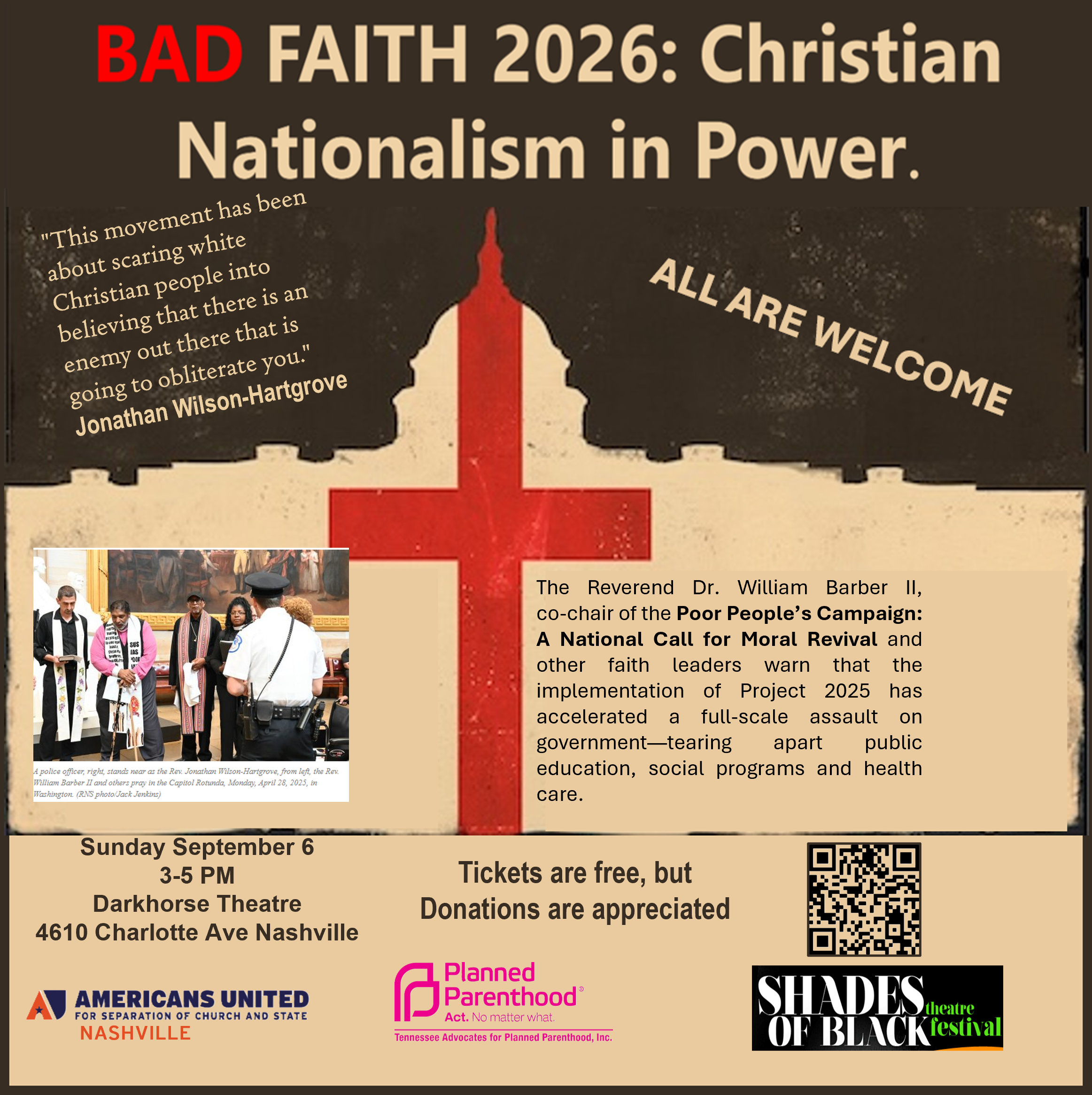 Sun., Sept. 6, 3PM to 5PM: Bad Faith Film at the Dark Horse Theater