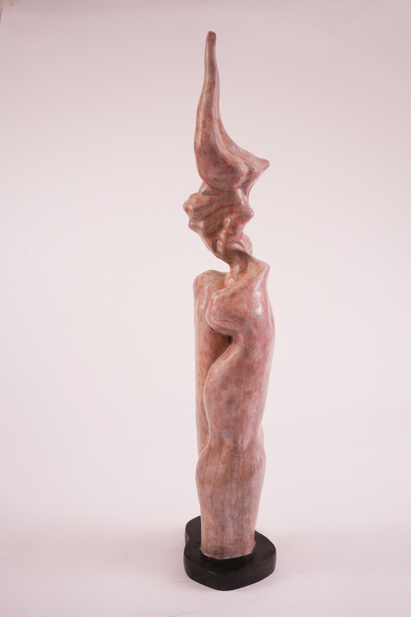  Pointing Up, 2019, bronze, 44 x 8 x 5 in. 