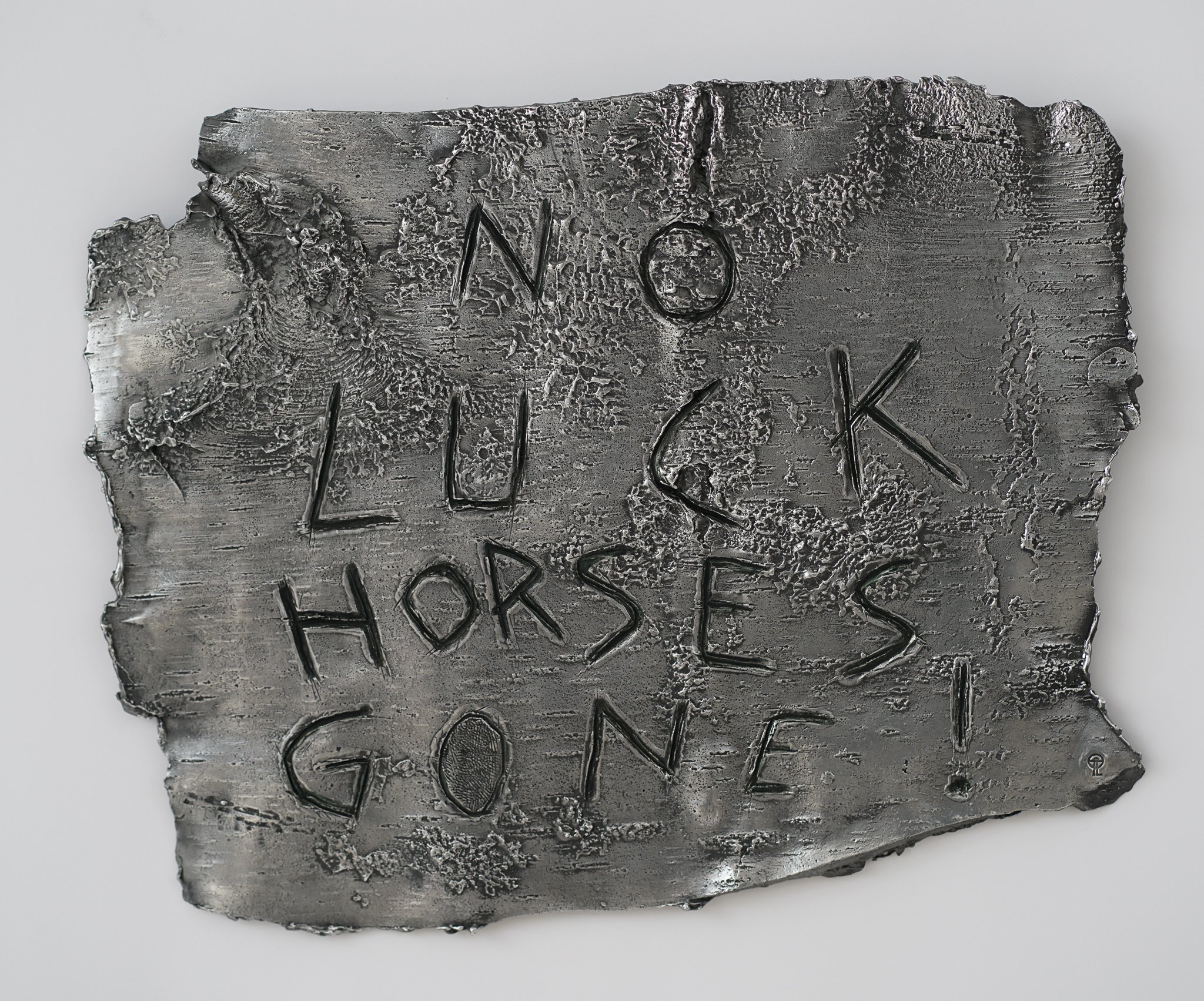 NO LUCK, HORSES GONE   