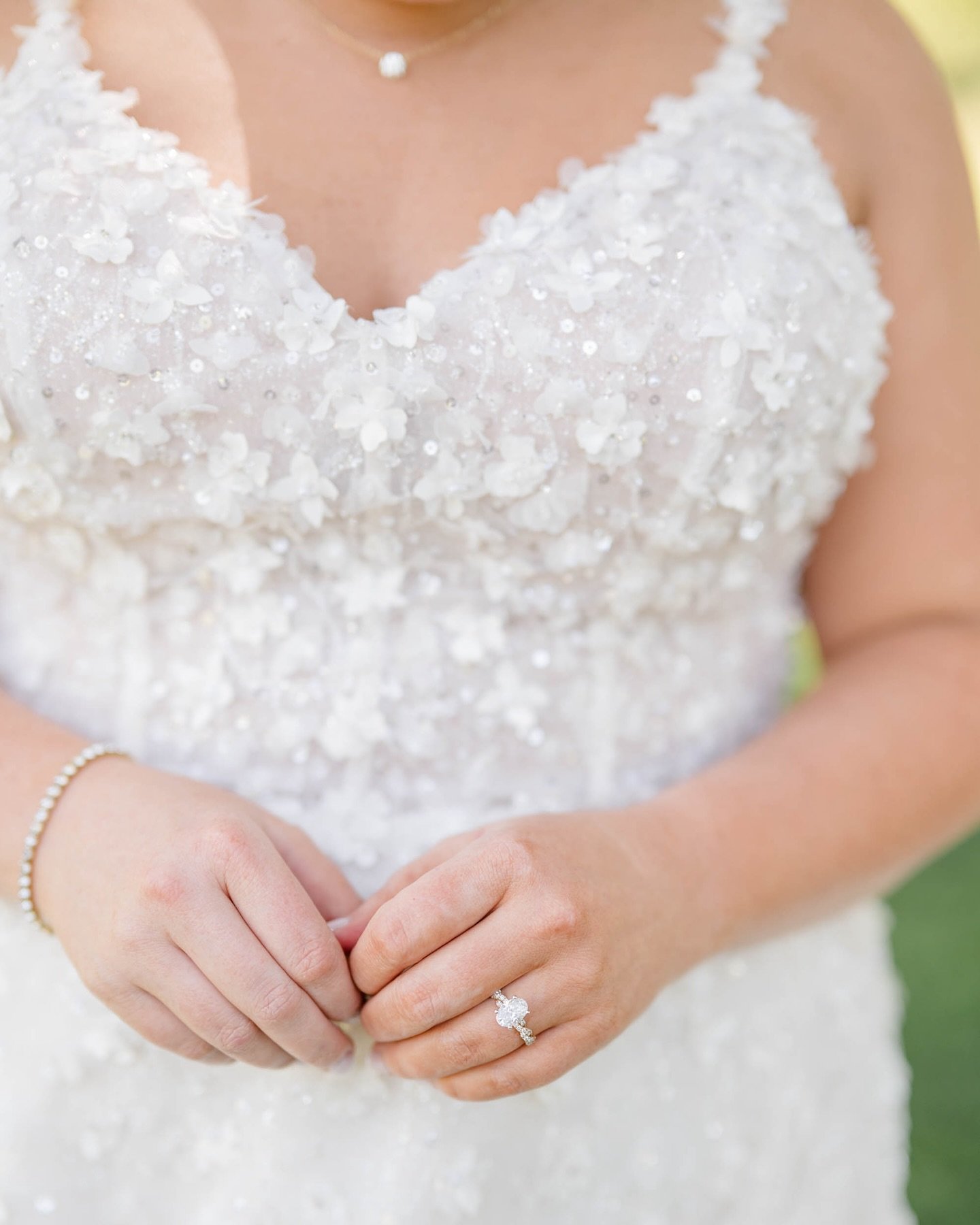 Still obsessing over the details of Melanie&rsquo;s dress.