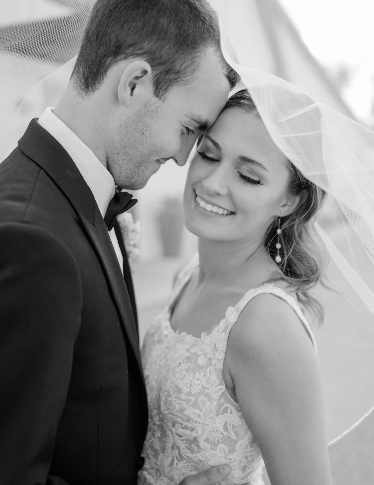 Classic veil shot. Classic black and white.
