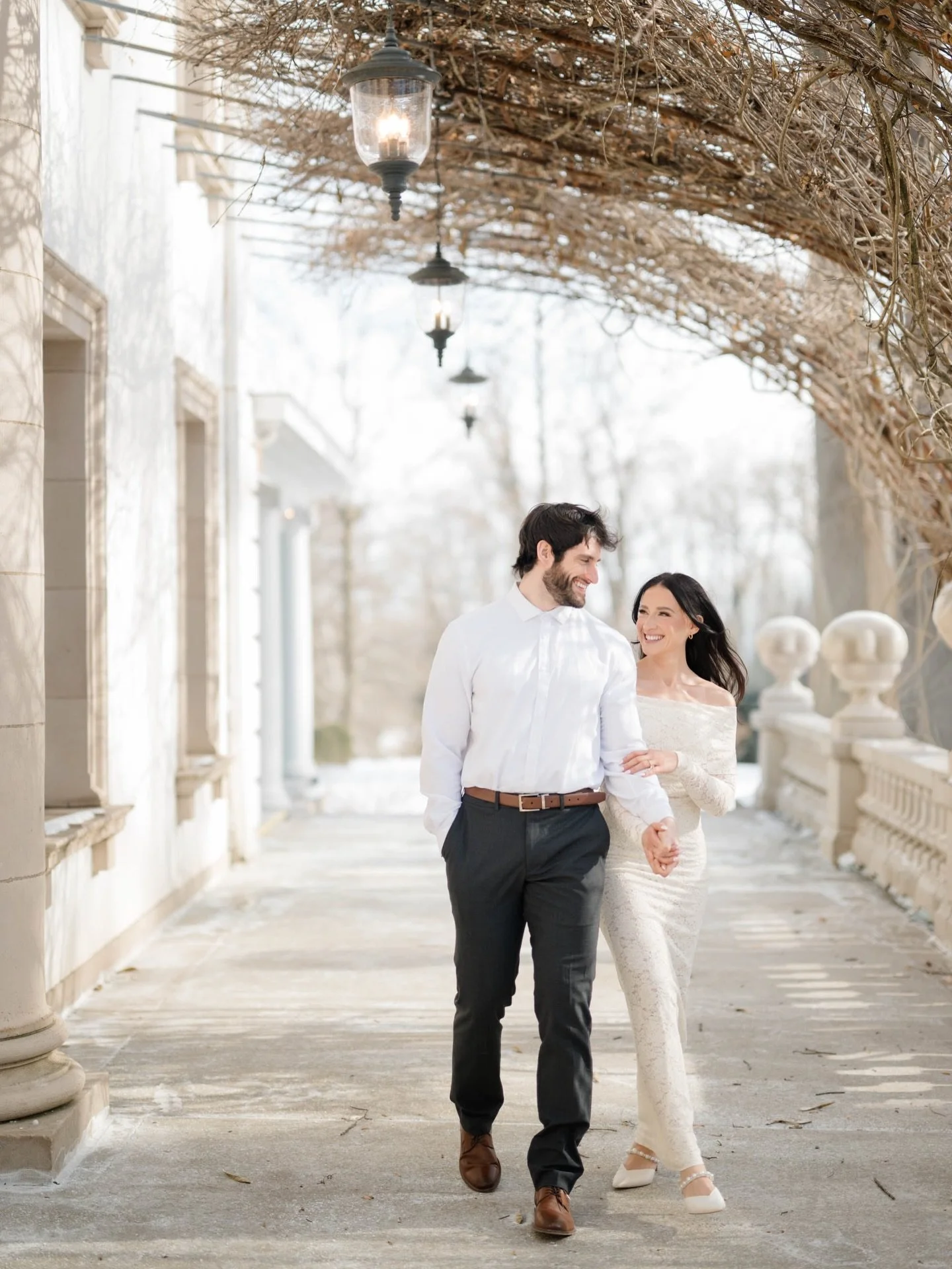 Winter engagement session, but make it cozy.