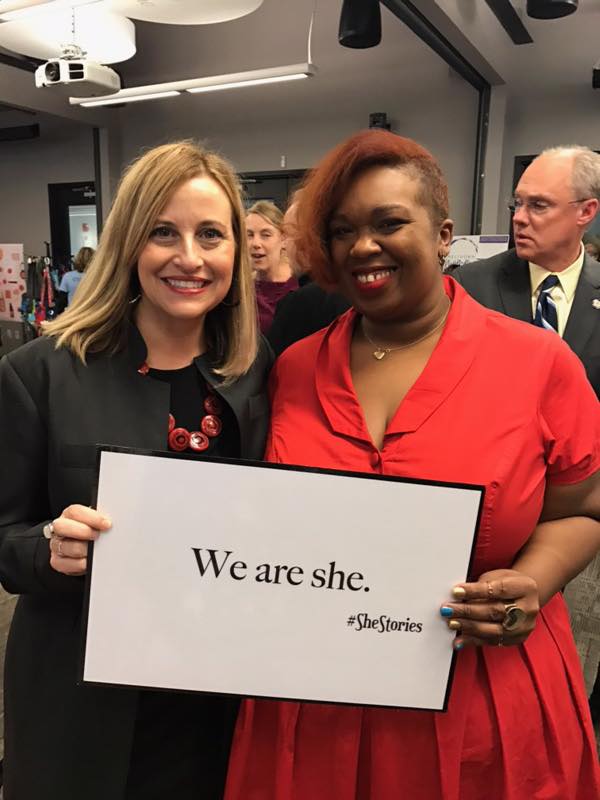 Anasa Troutman with Nashville's Mayor Megan Barry at iFundWomen's Nashville Marketplace