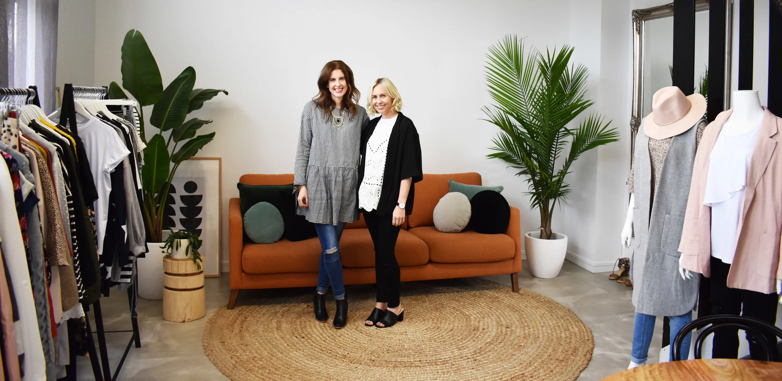 Caitlin, Feather and Noise stylist, and Alison, Feather and Noise founder. 