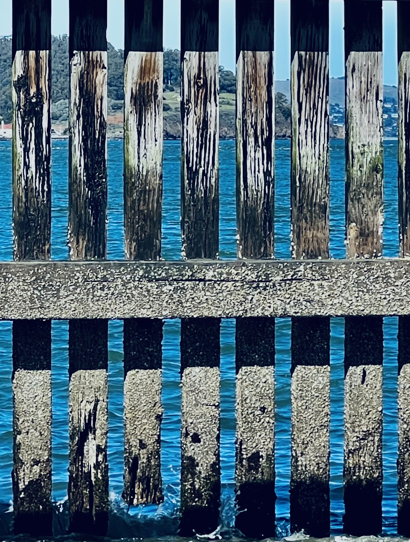 SF Bay Though Old Pier, 2023