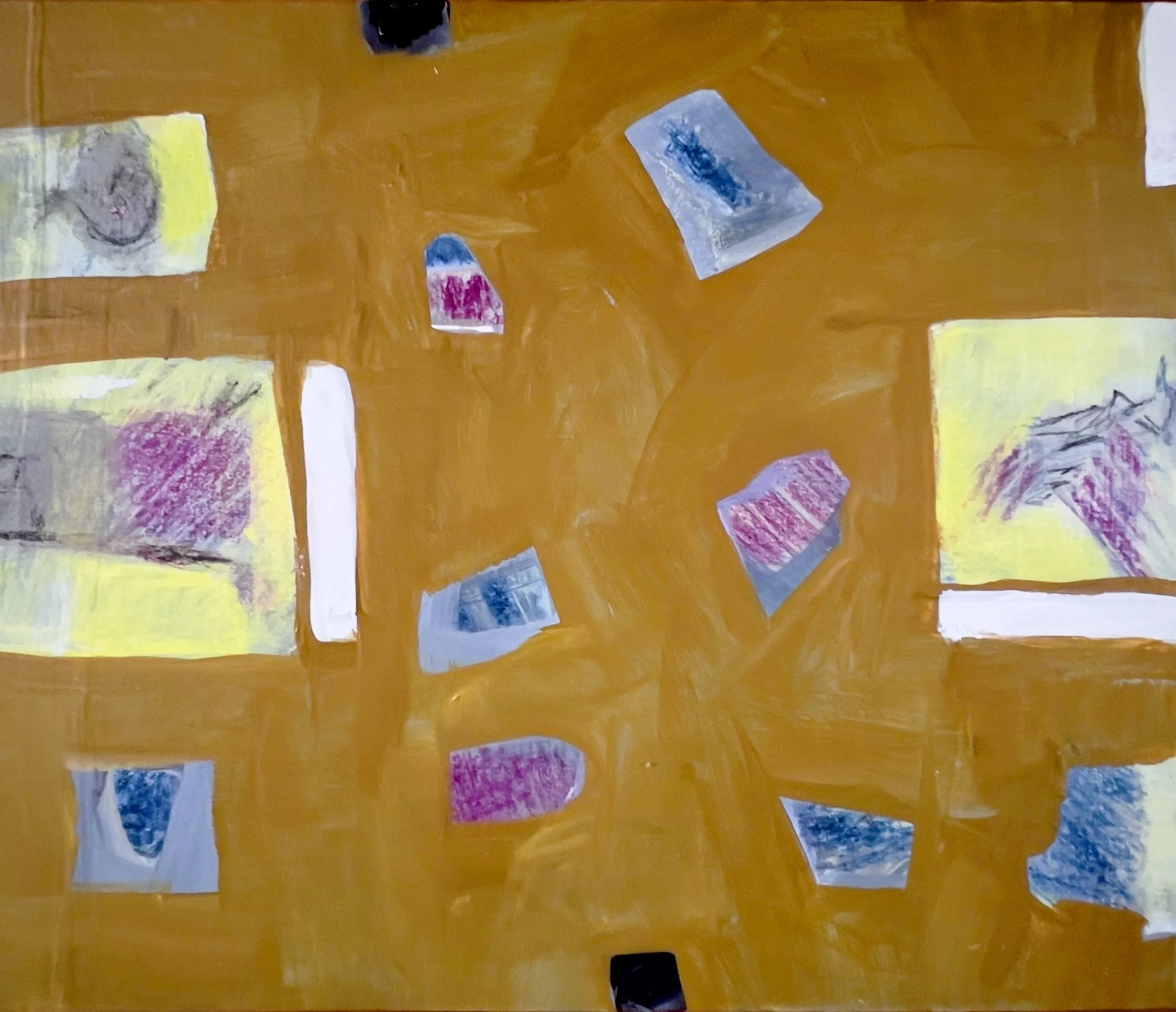 Life Drawing 31 (Gift Wrap) 2026, 16x18", acrylic/panel