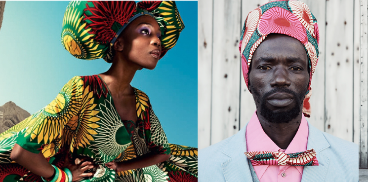 GOING NATIVE: Inspiration was drawn from modern day African fashion which shows strong ties to traditional tribal patterns and bright colors