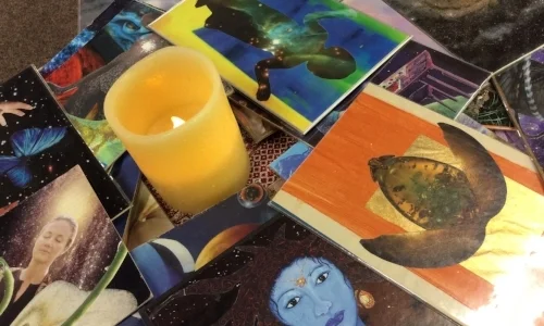 cards and yelllow candle.jpg