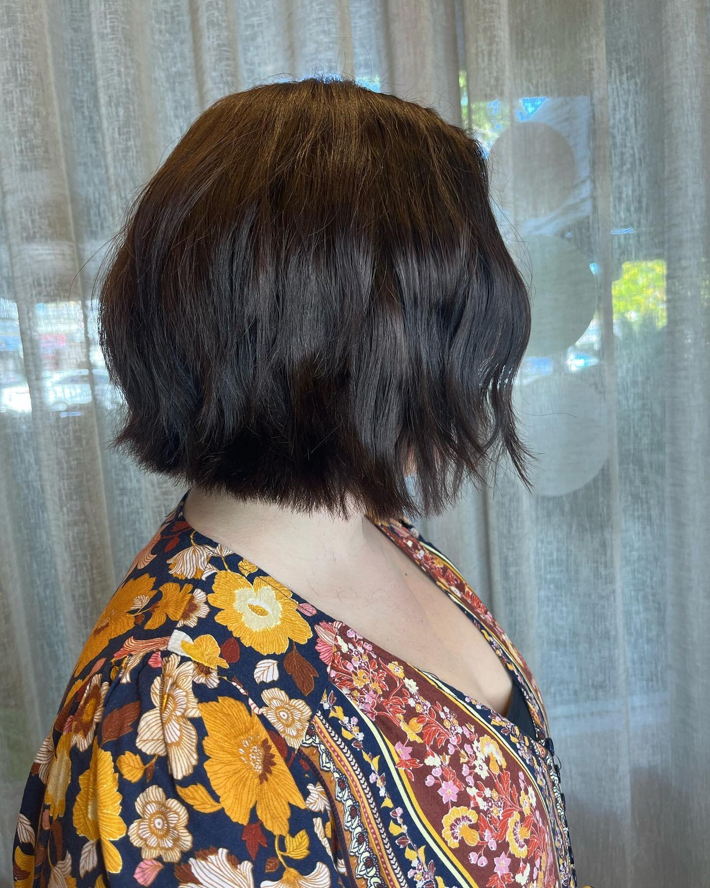Such a huge amazing chop today by Sandra! Nothing better than a huge transition from long to short.
