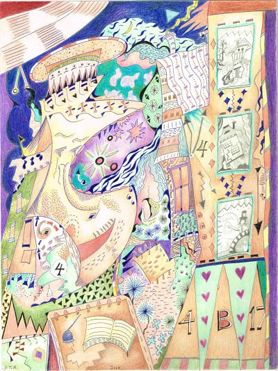 Mystique Of A Pine Belt Town (9" x 12")