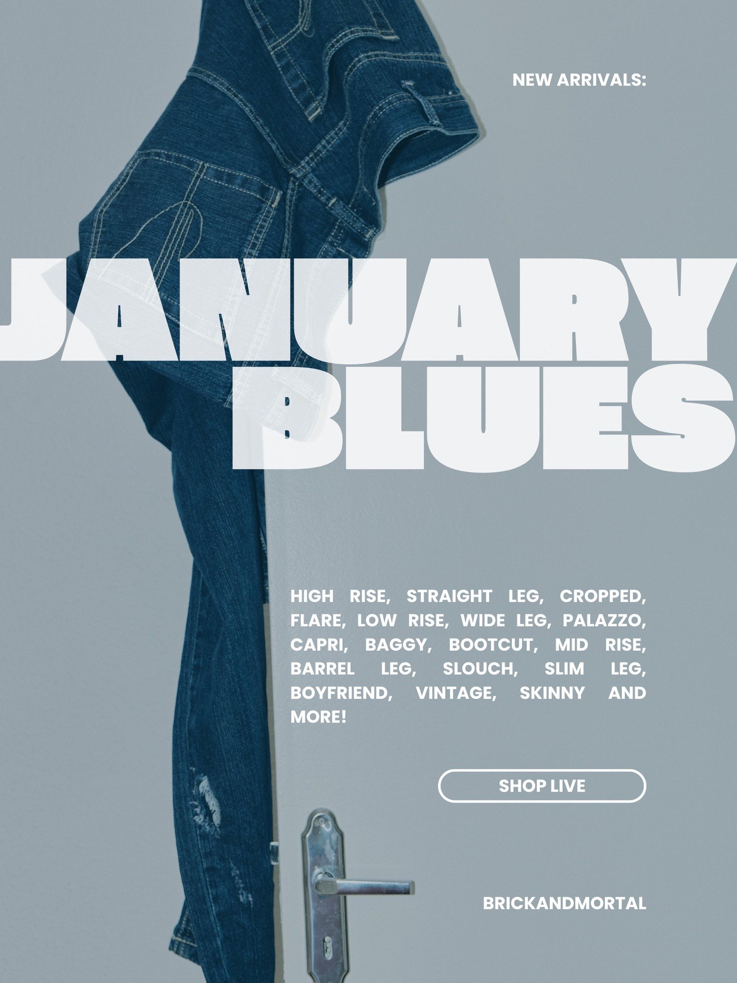 One of my favorite categories to sell is DENIM. Check out my live shows for the newest arrivals into the shop!

#januaryblues #poshmarklive #liveseller #poshlive #poshmark