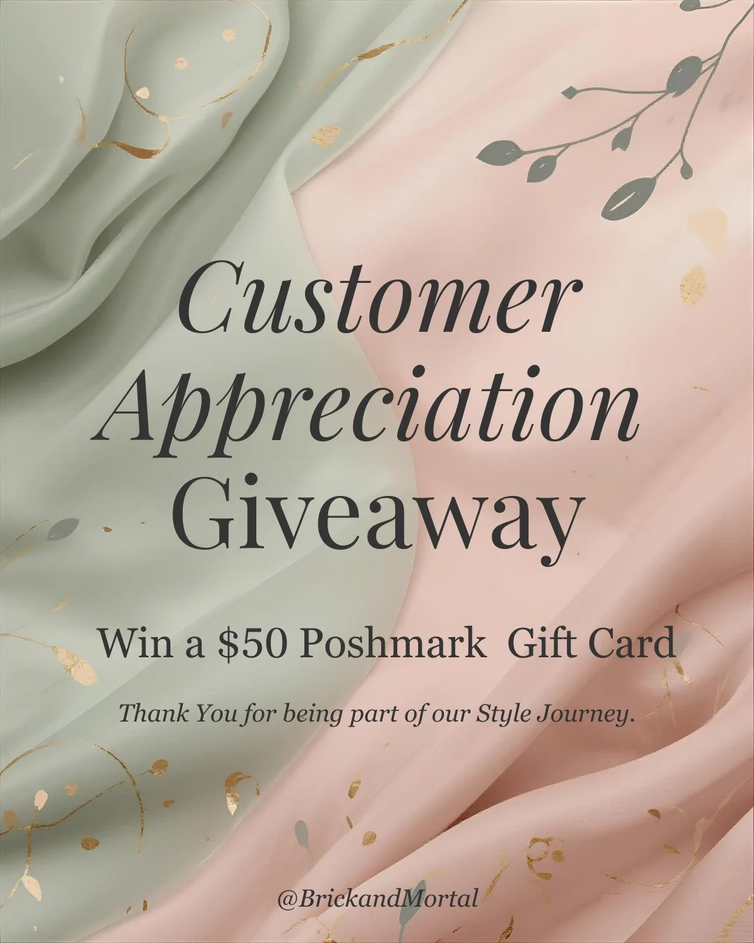 How to enter---> 1. Follow our account 2. Like and comment on this post 3. TAG 3 friends

Giftcard will be $50 from Poshmark. Winner will be announced on 3/6/28.