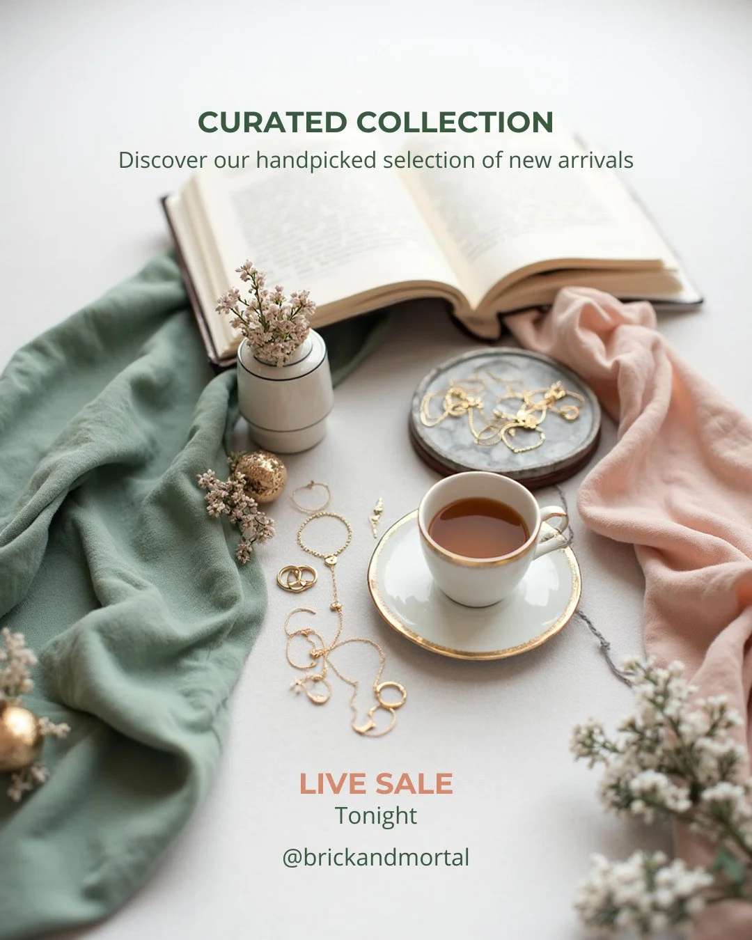 Modern and Vintage Apparel and Accessories tonight. Join us LIVE to see what new arrivals we have for $10 starts. 

Sign up for text notifications to stay the most up to date with live show schedule!