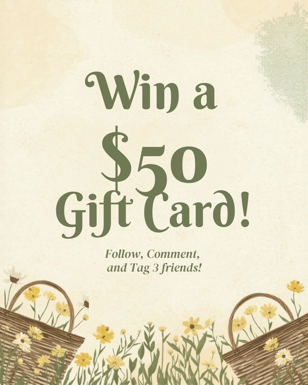 Win at $50 Poshmark gift card just by following, commenting on this post and tagging 3 friends! 

Winner will be announced via stories 5/31. 

Good Luck and thank you for being here!