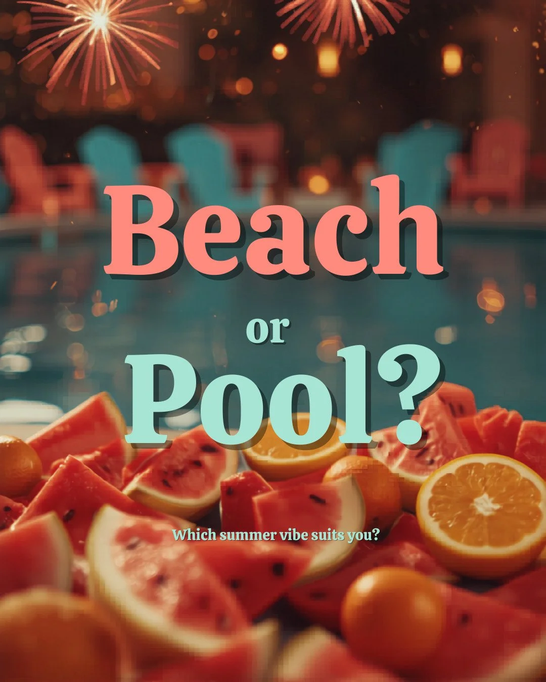 OMG so torn! I want to walk on the beach and enjoy the sights/sounds but if we are SWIMMING I am gonna have to say POOL. 

At this point though with Vegas being over 100+ everyday I will take either!