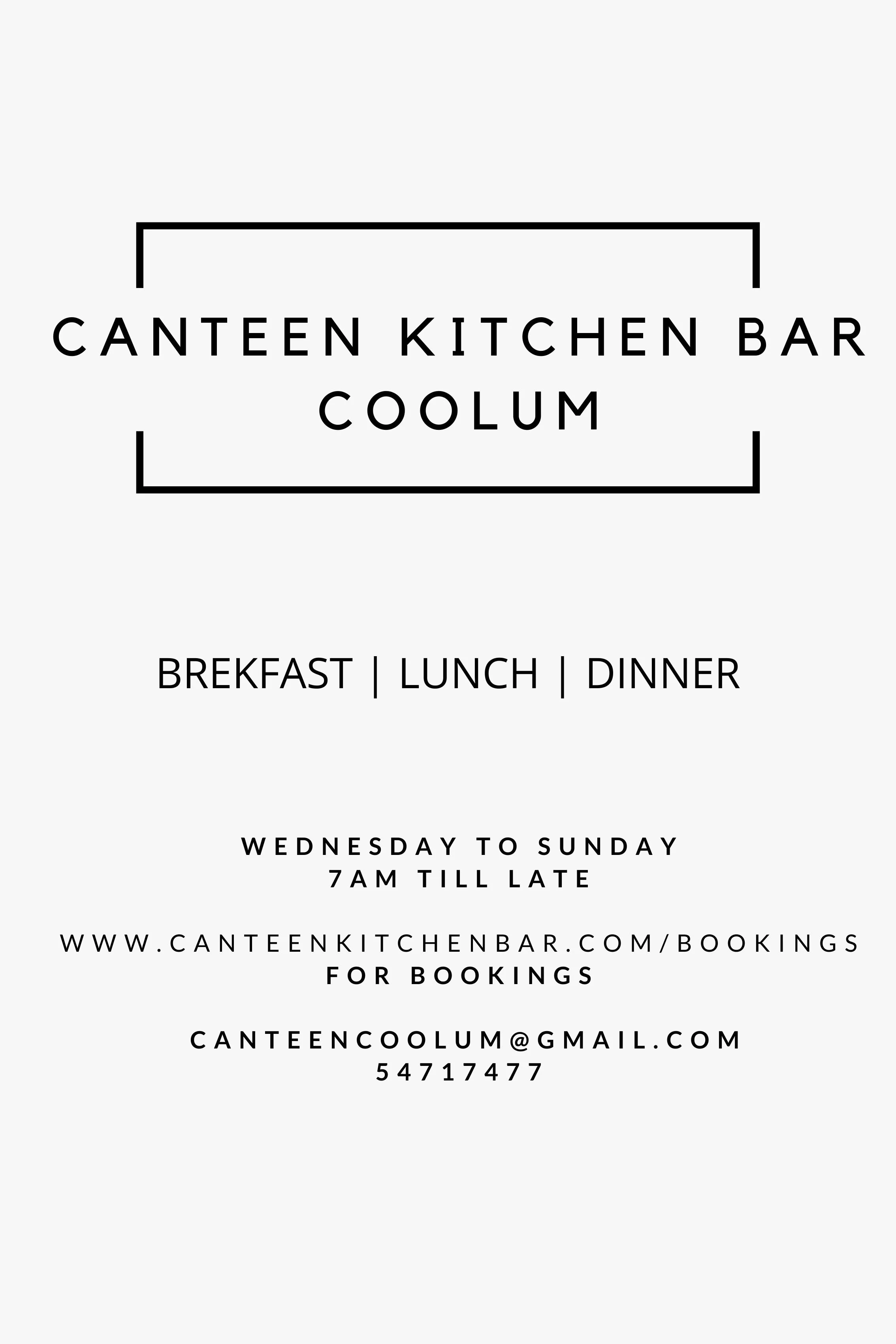 SPECIALS — Canteen Kitchen + Bar Coolum