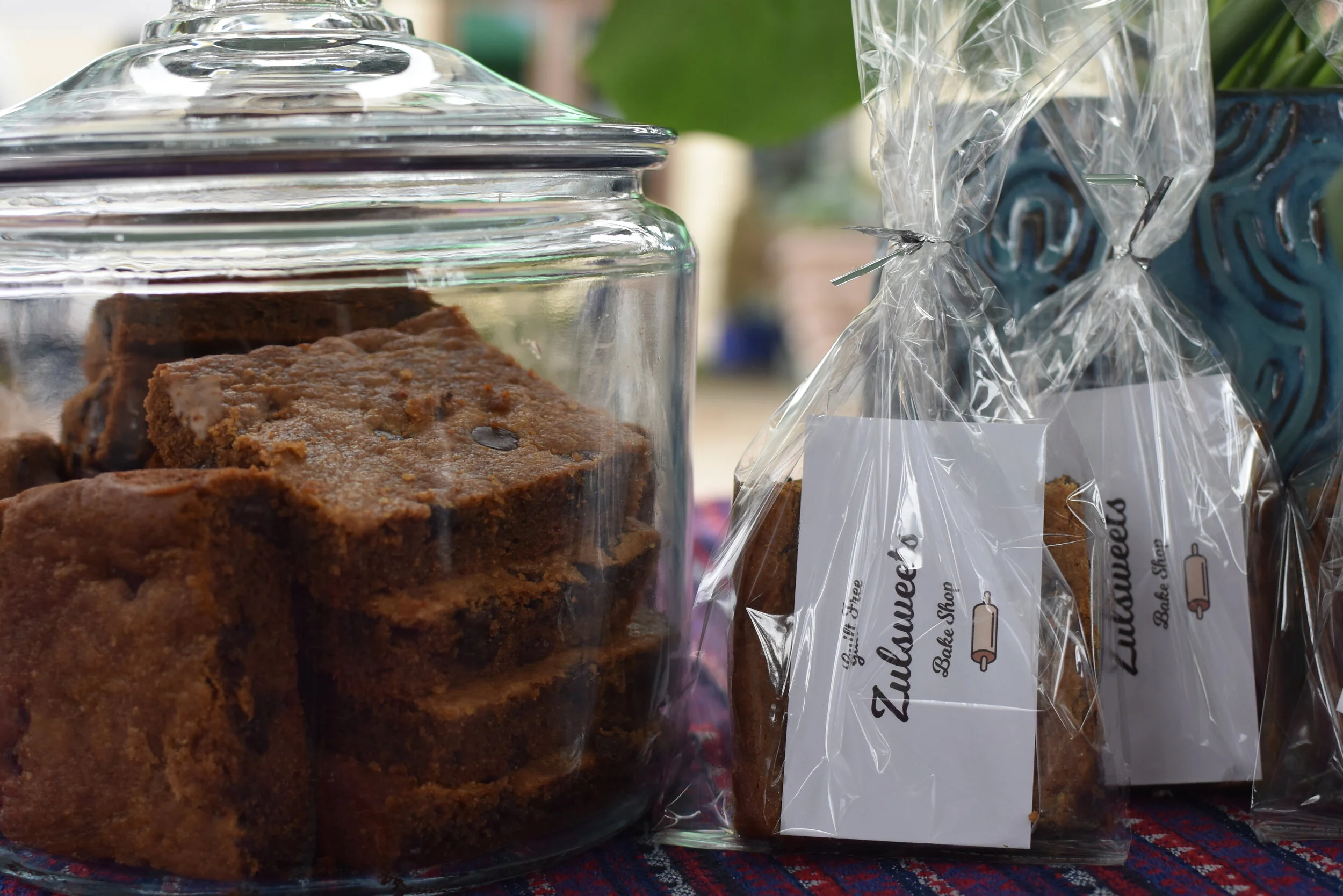 GF Vegan Peanut Butter Blondies