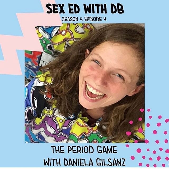 Check out @dgilz talking about The Period Game on @sexedwithdbpodcast. Just in time for Menstrual Hygiene Day tomorrow! #menstruation