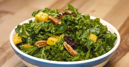 Winter Squash &amp; Kale Salad