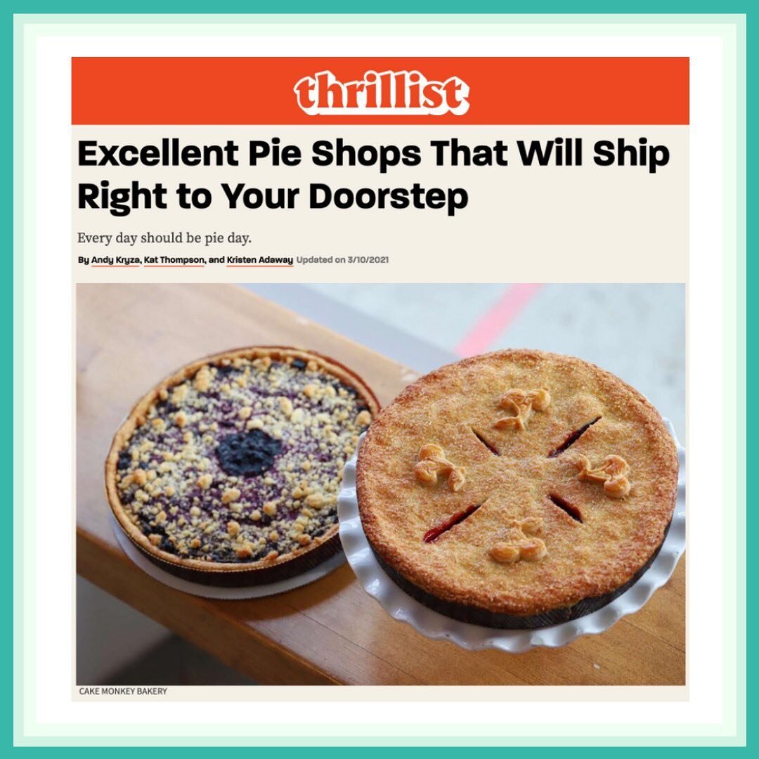 Happy #PiDay! 🥧 &ldquo;Los Angeles is home to many an excellent pie shop, but when Cake Monkey burst onto the scene, it threw down the sticky-fingered gauntlet. The cherry almond pie is the stuff of legends, while the cider-roasted apple pie gets an