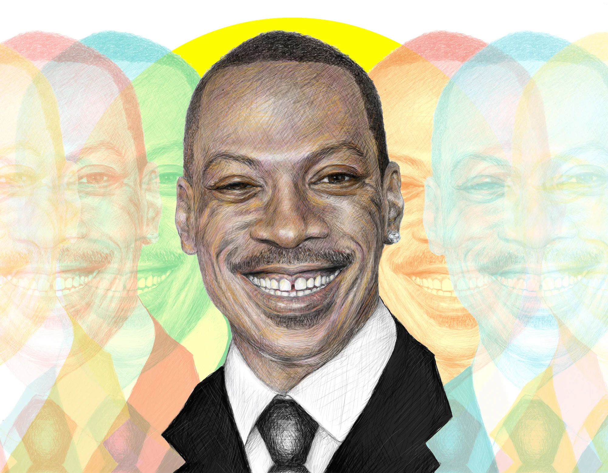  Colored pencil and digital illustration 
