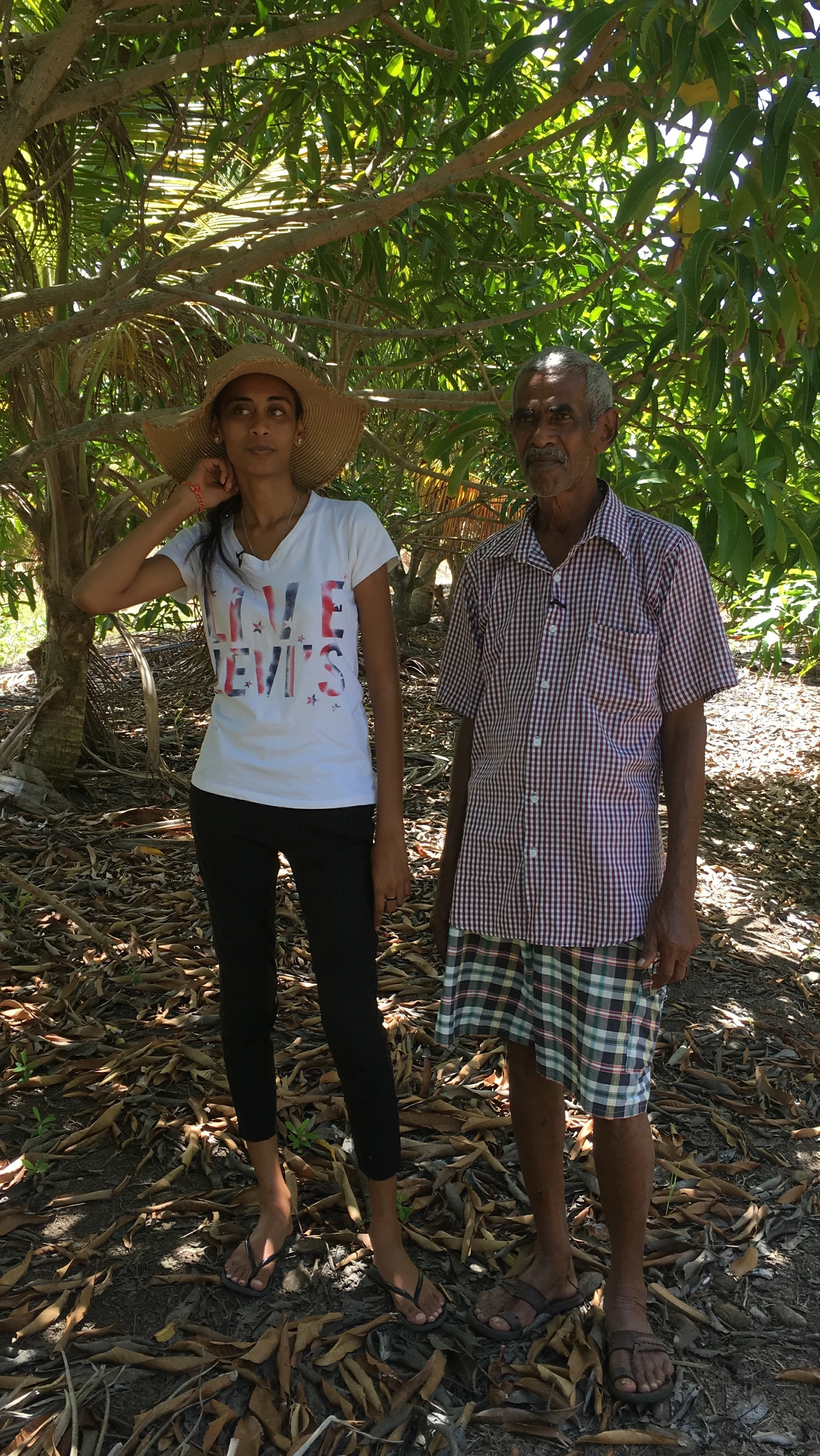 Mr. Nandoo and his daughter Lonella