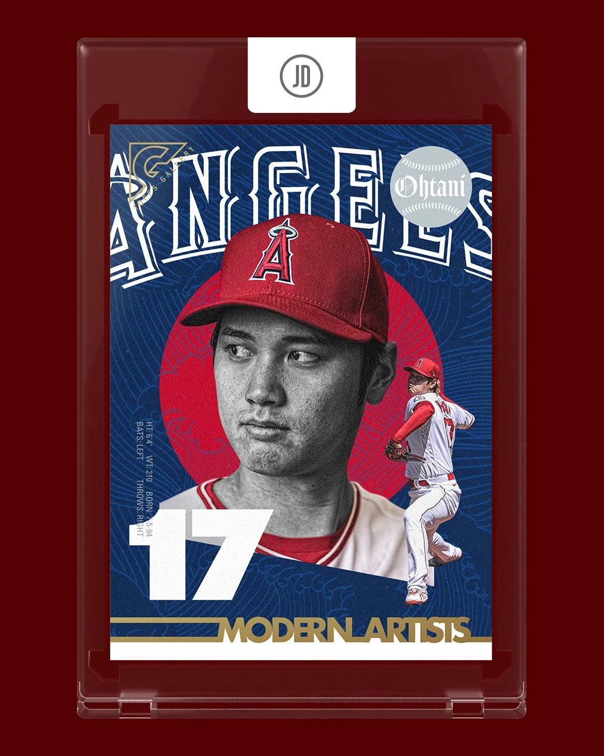 Shohei Ohtani 2022 Topps Gallery Modern Artists MA 11 Artist Signed Shohei ohtani 2022 topps gallery modern artists ma 11 artist signed