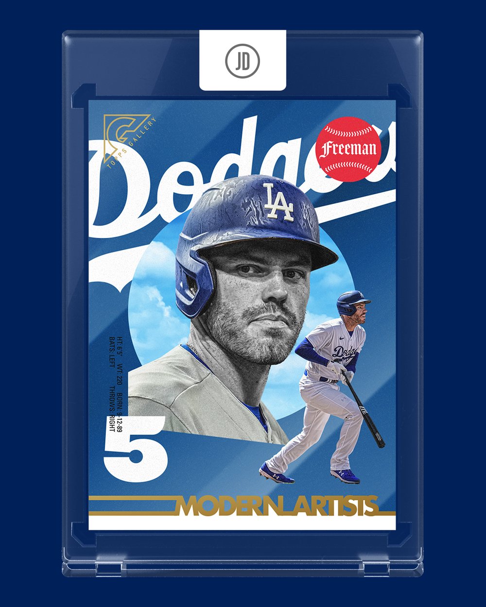 Freddie Freeman - 2022 Topps Gallery Modern Artists (MA-14) Artist Signed —  Jason Drumheller