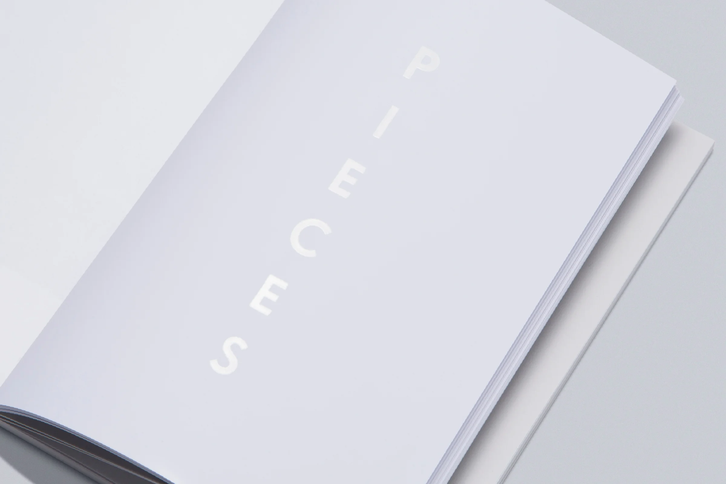 PIECES – INTRODUCTION Blind Hi-Build UV on Heaven 42 150 gsm.