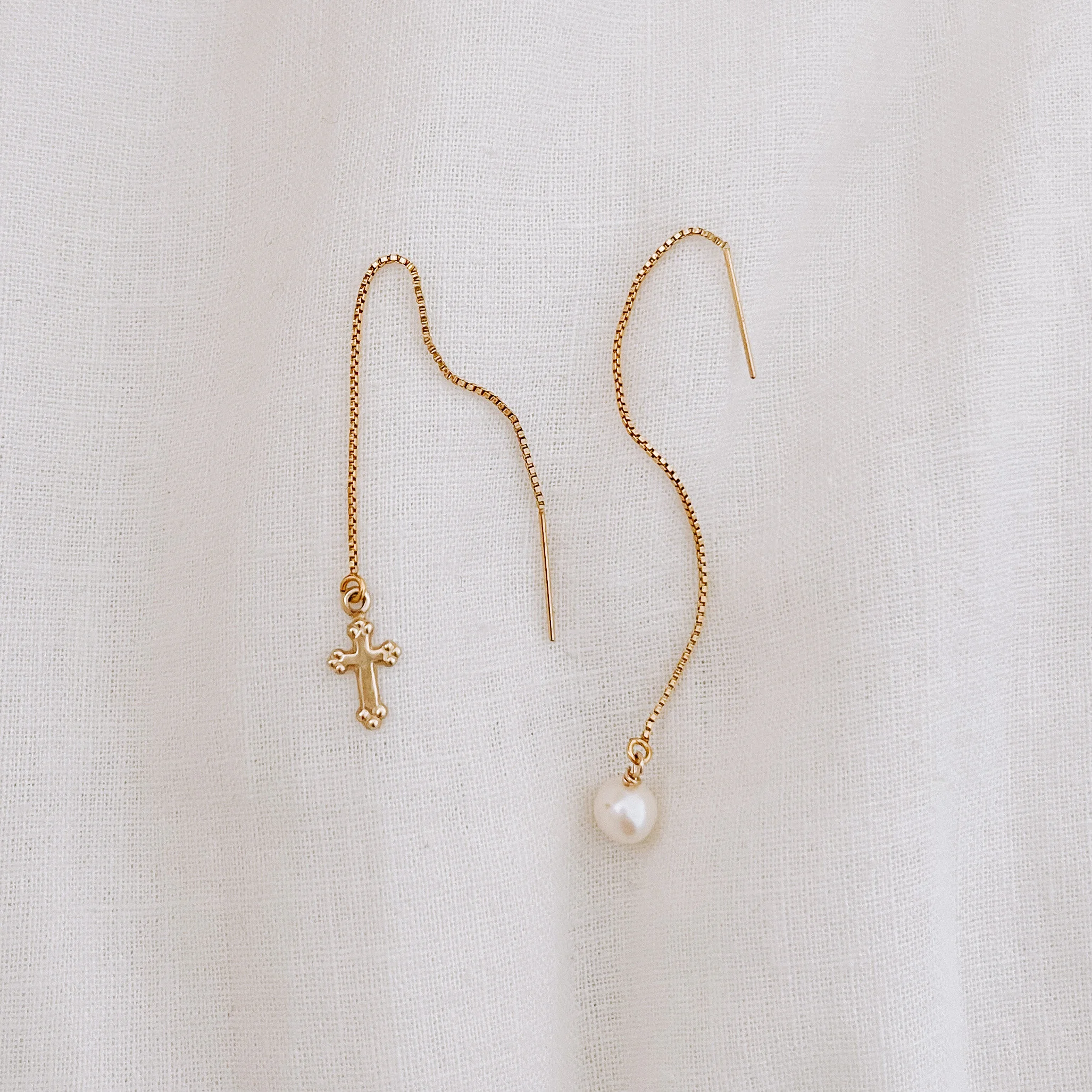 Olive Threader Earrings