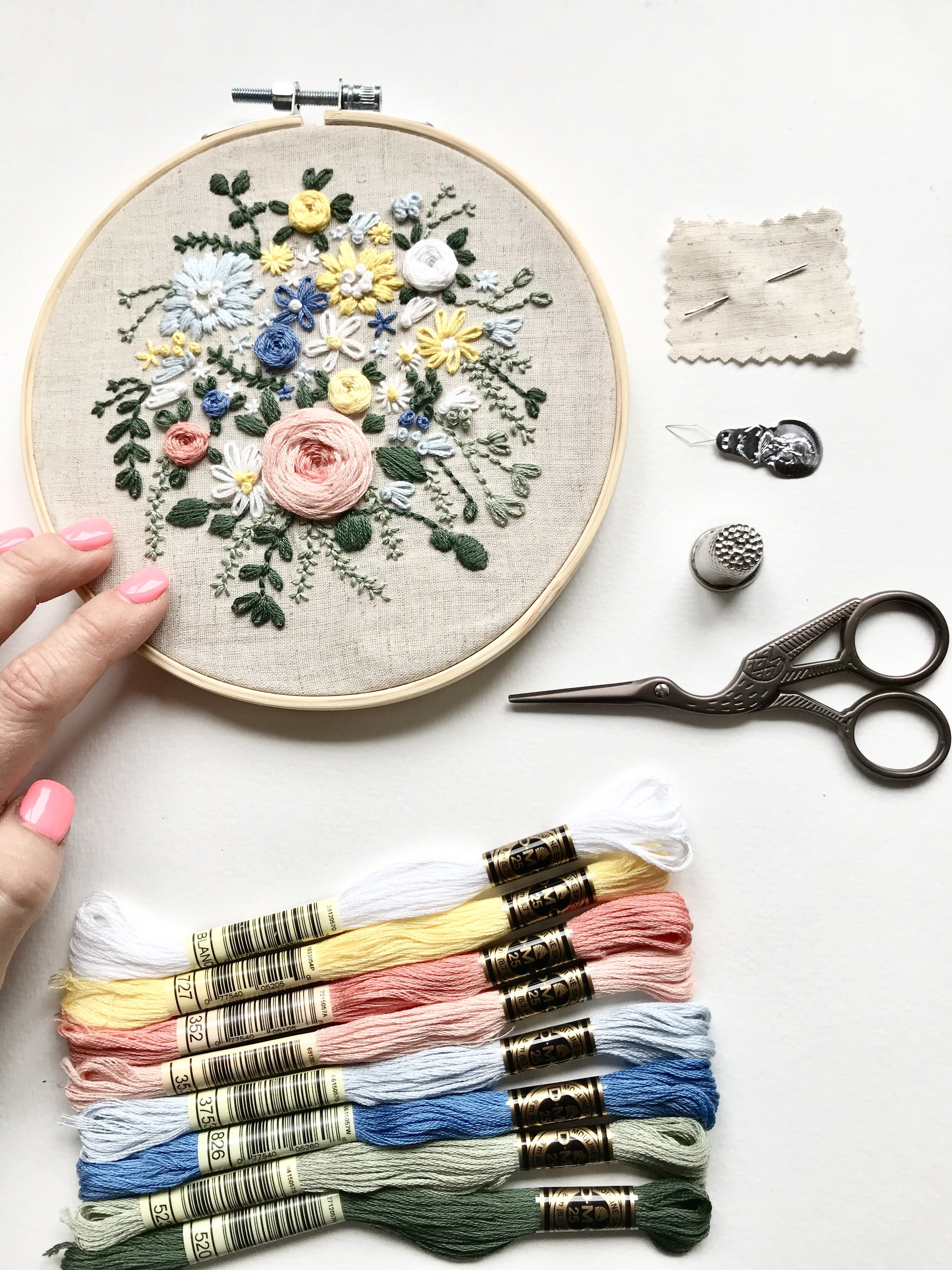 Intermediate Hand Embroidery - ALL DAY Workshop  
