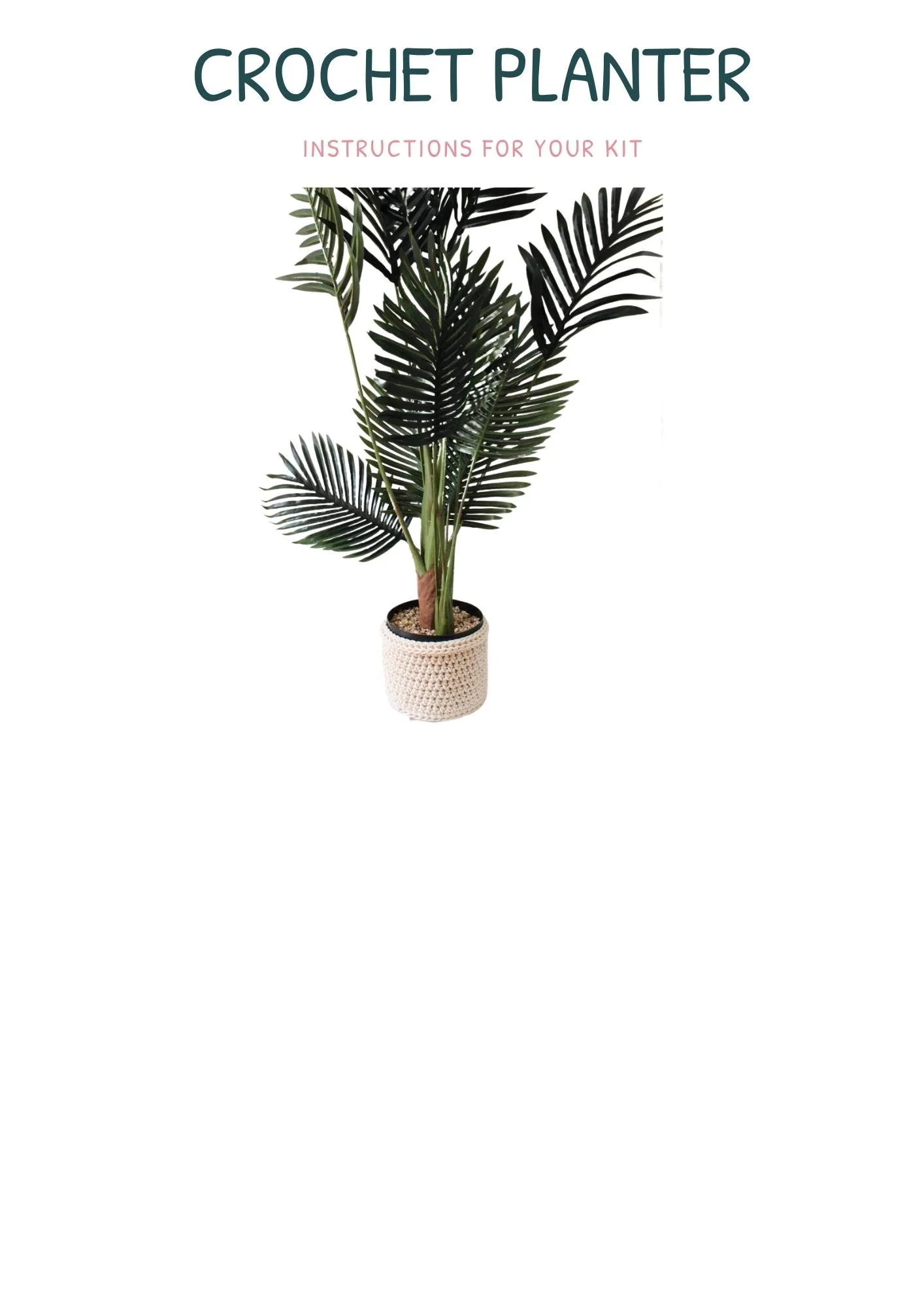 Crochet Rope Planter - Instructions for your kit