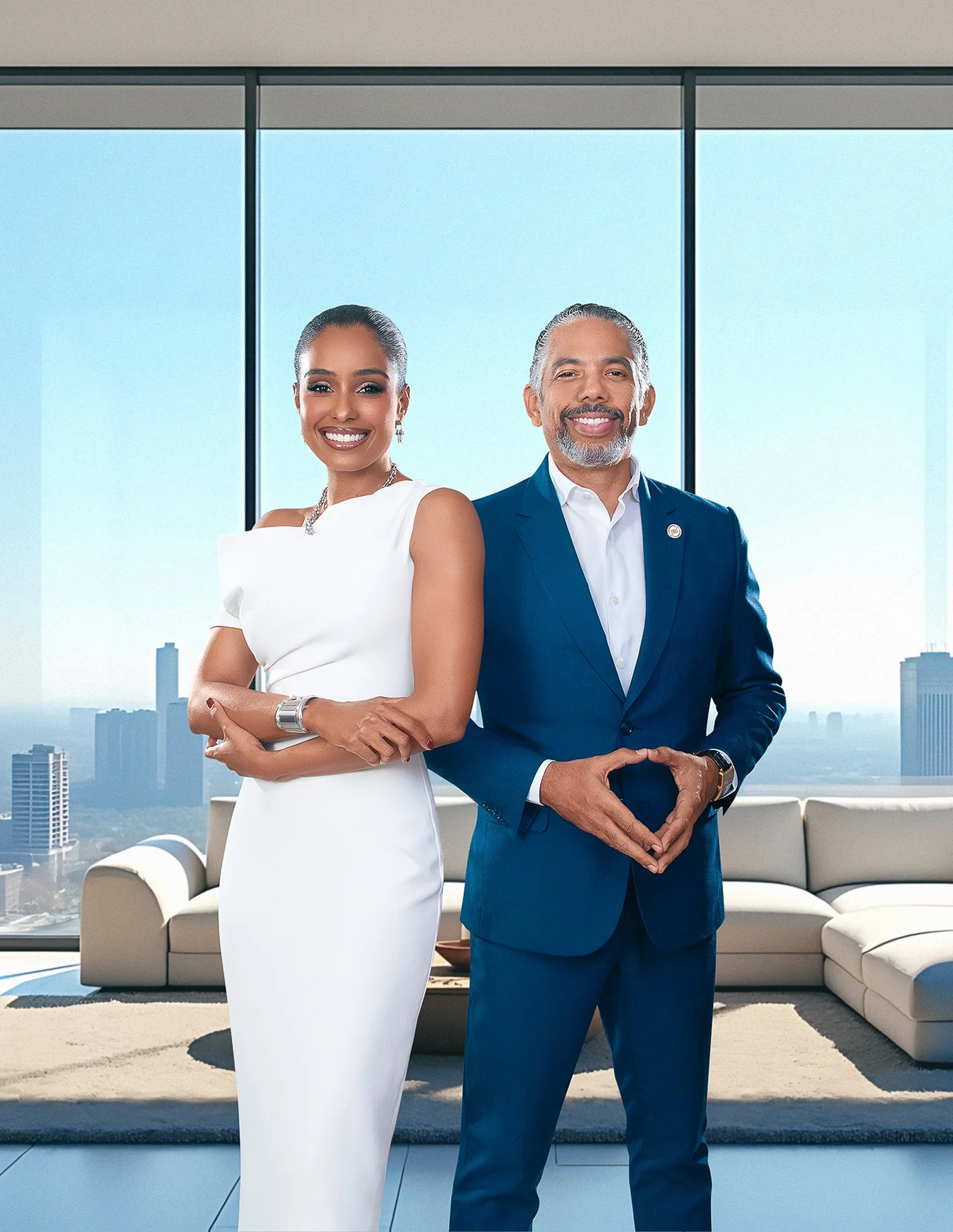 Génesis Suero y Francisco Páez, luxury real estate agents.