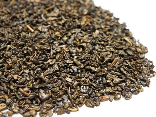 Gunpowder green tea pellets