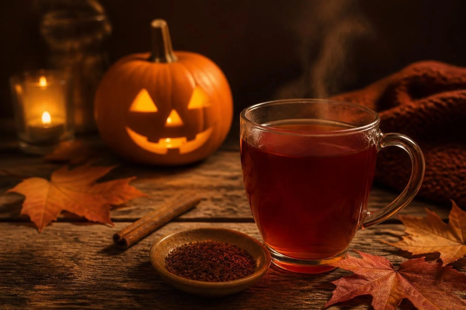 Caffeine-Free Teas for Cozy Fall Nights (and Halloween, Too)