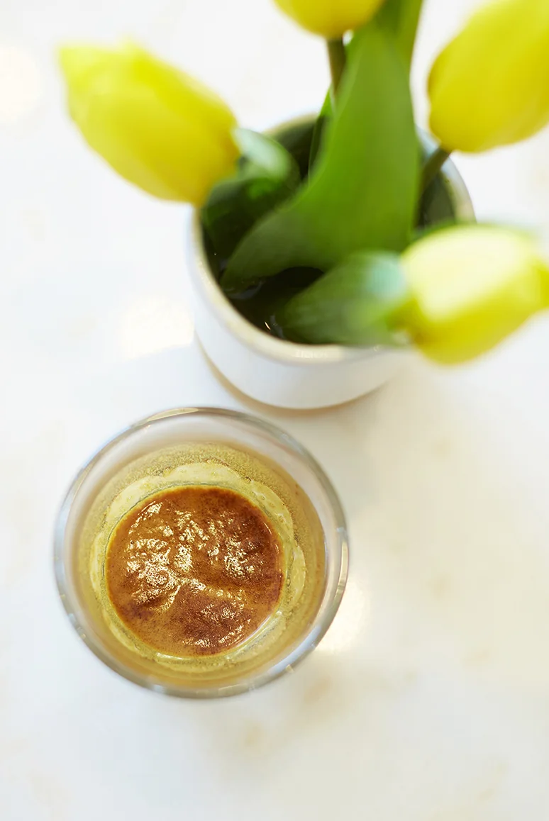 Espresso and tulips.