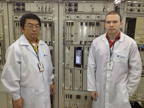 Left to right: Takahiro Matsumoto and Fabiano Valdomiro dos Santos Logictel Senior Technicians