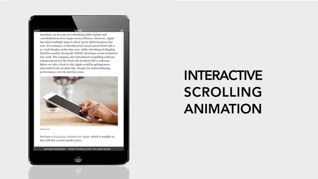 Interactive Scrolling Animation 