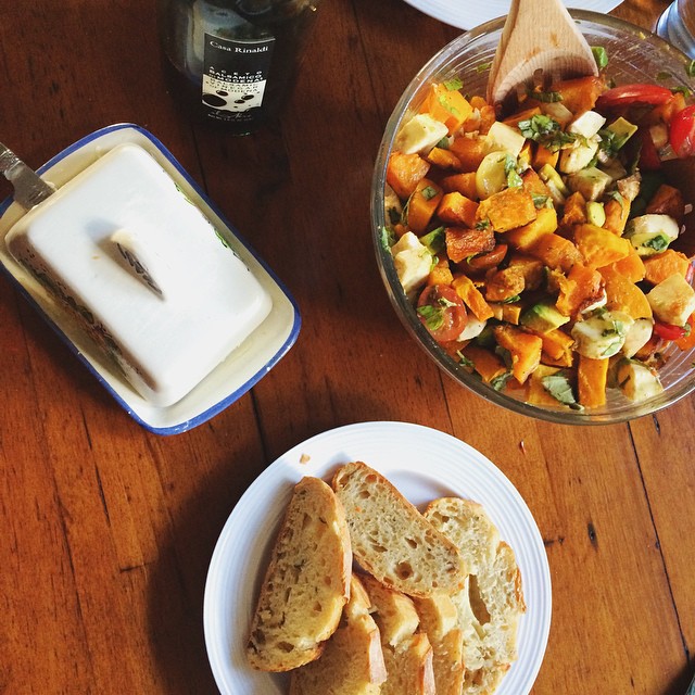 Butternut Squash Caprese Salad