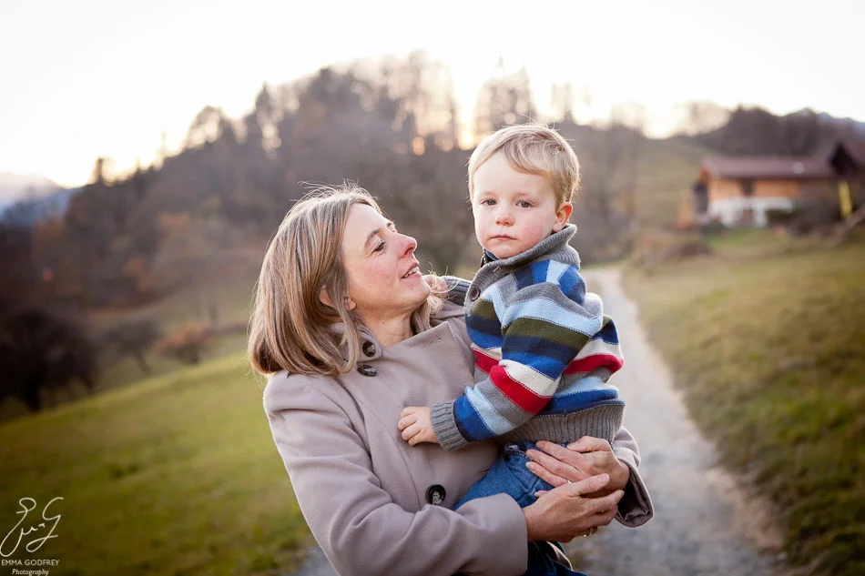 Mum and son