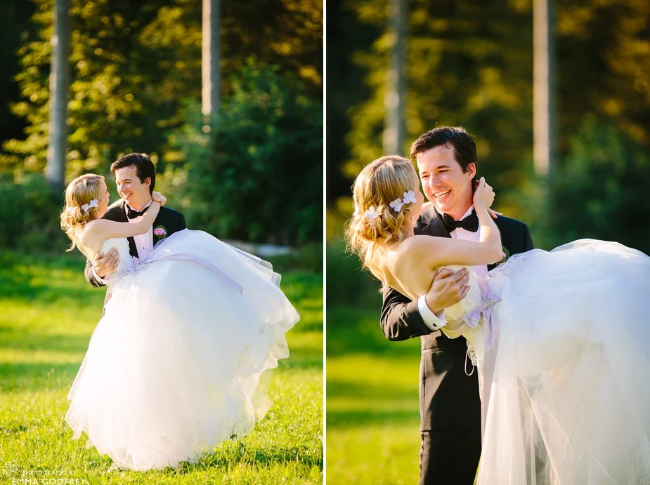 Carrying the bride