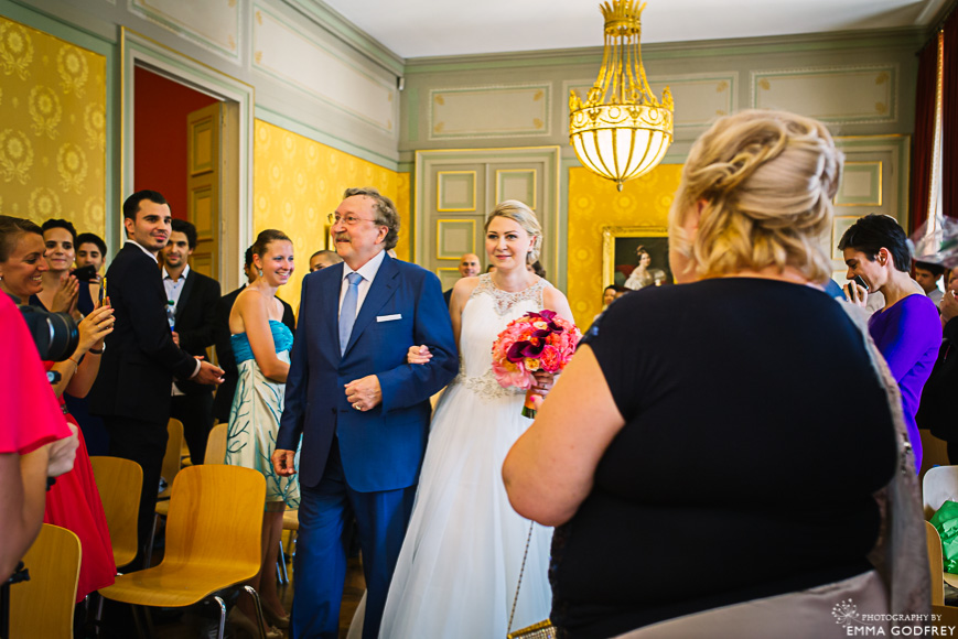 Wedding in the Salon Bleu at the Palais Eynard